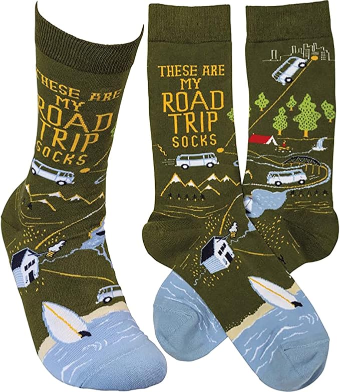 These Are My Road Trip Socks