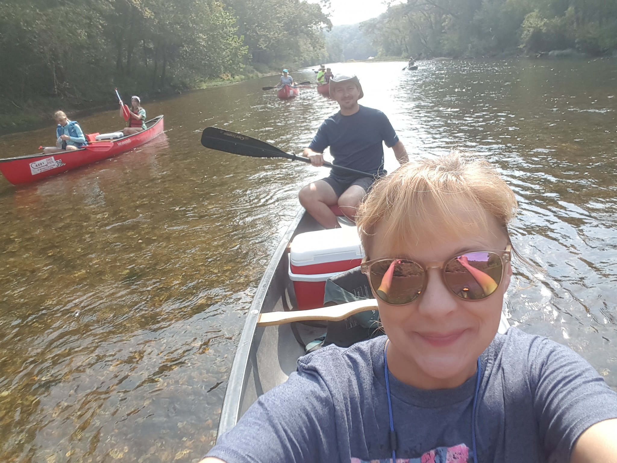 Canoeing the The Current River in Missouri
