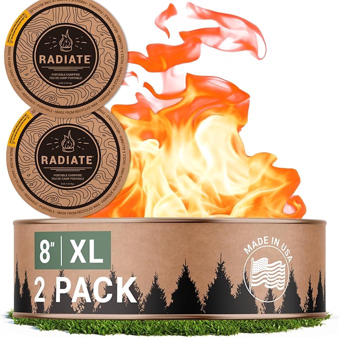 Radiate 2 Pack XL 8" Portable Campfire