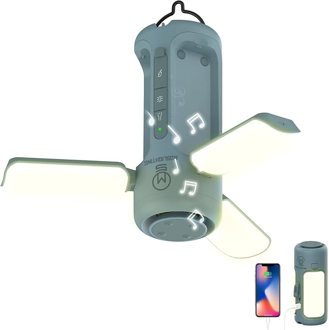 Foldable Camping Lantern with Bluetooth Speaker