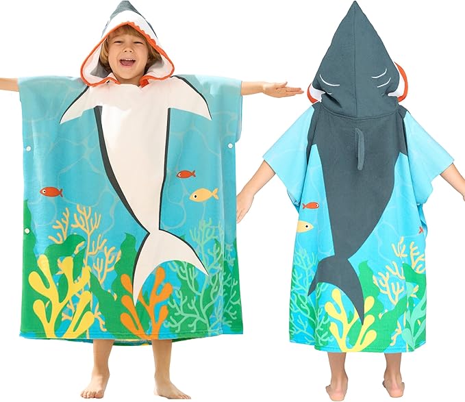 Shark Hooded Towel
