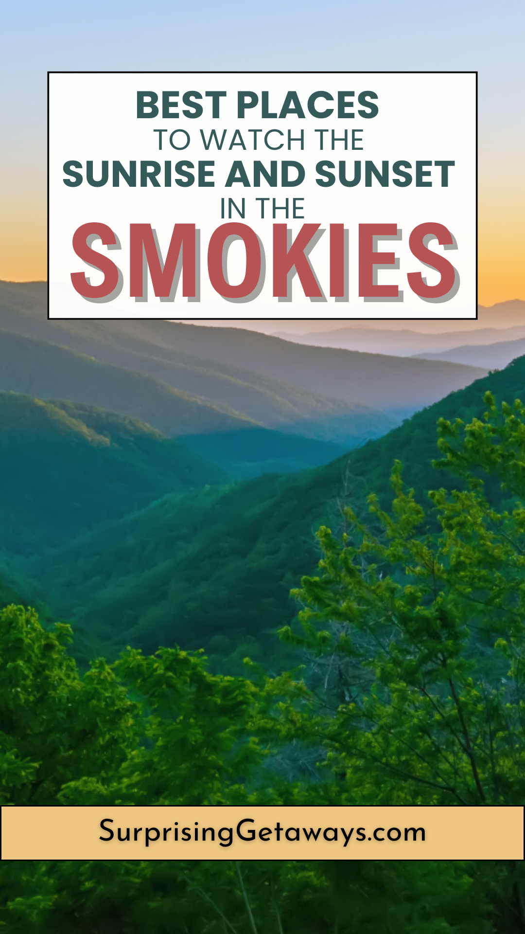 Best Sunrise & Sunset Views in the Smokies – A Complete Guide
✨ Want to experience magical golden hours in the Great Smoky Mountains? This guide covers the top viewpoints for sunrise and sunset, plus tips for the best experience! #SmokyMountains #TravelGuide
