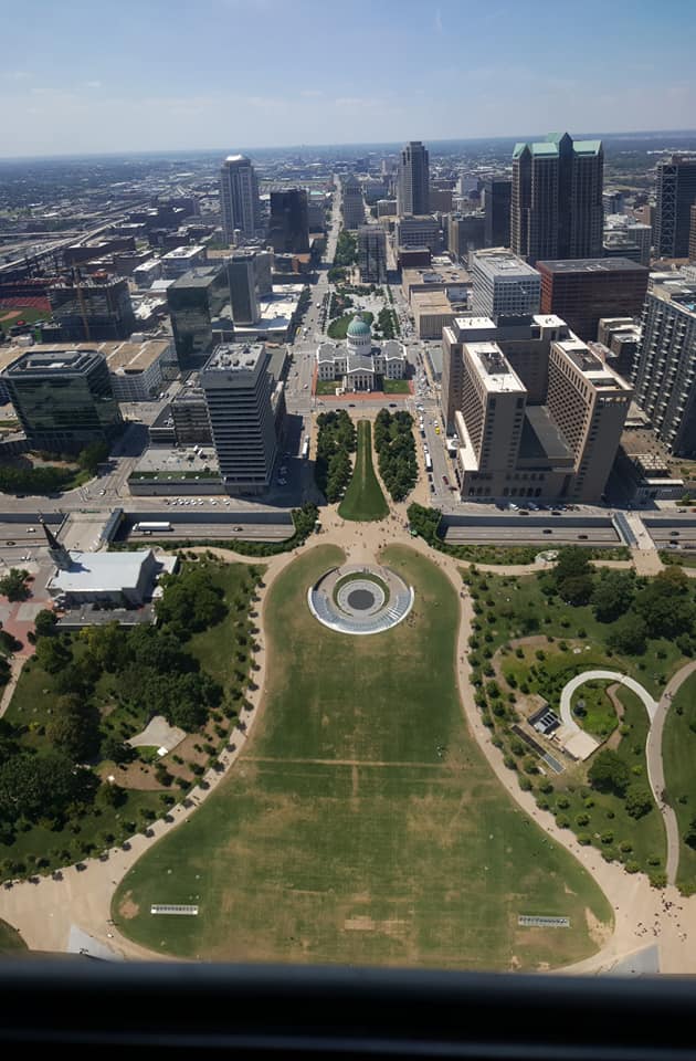 View from the Top of the Gateway Arch: St. Louis, Missouri