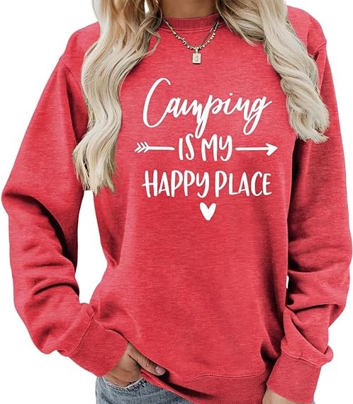 Camping is My Happy Place Sweatshirt