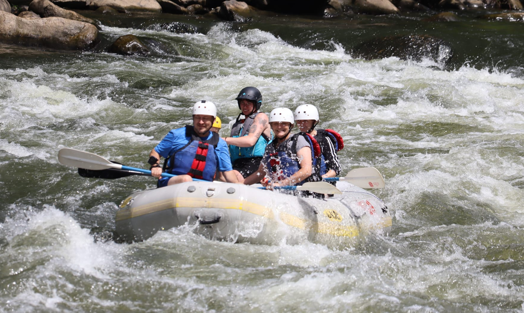 Whitewater rafting in the Smoky Mountains